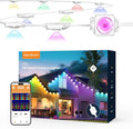 Permanent Outdoor Lights 150FT with 96 Smart RGB LED Lights DIY Scene Mode IP68 Waterproof Christmas Lights for Daily and Accent Lighting Outdoor Decor House Roof Holiday Decorations