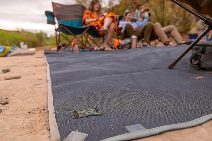 CGEAR Original Sand-Free Outdoor Rug Camping Mat - Water-Resistant &amp Anti-Fade Material - Military-Grade - Reversible Design - Area Rug for Beach RV &amp Picnics - Travel Bag