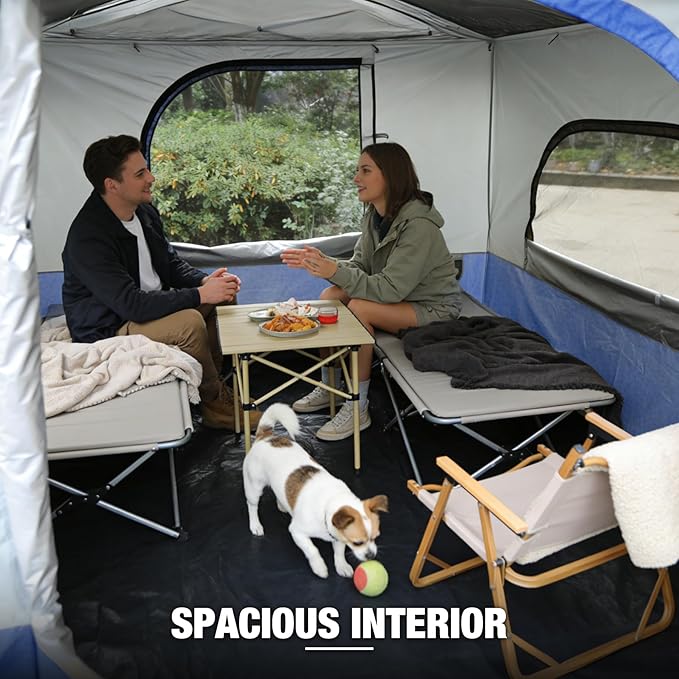 REDCAMP Canopy Camping Tent for Pop Up Canopy Tent Inner Tent Converts Straight Leg 10'x10' or 10'x20' Canopy into Camping Tent Fits 4-6 Person(Frame/Shelter NOT Included)