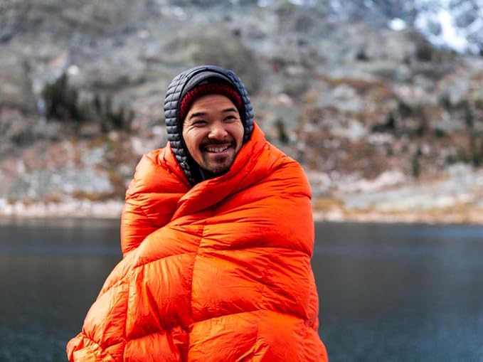 KAMMOK Bobcat 45°F - Down Trail Quilt Water Resistant Durable Compact and Packable Indoor/Outdoor Camp Blanket (84 in × 54 in)