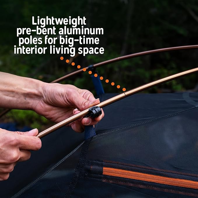 Kelty Late Start Backpacking Tent – Lightweight Two Man Camping Tent Shelter with Quickcorners Aluminum Poles Waterproof Poly Fly Updated for 2024 | Camping Tent Shelter Quickcorners Aluminum Pol