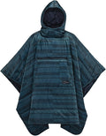 Therm-a-Rest Honcho Poncho Wearable Hoodie Blanket Blue Print
