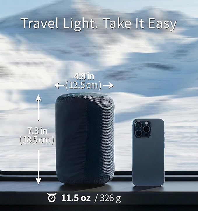 Litume Travel Camping Blanket Lightweight and Breathable 67 x 48 in Soft Airplane Flight Blanket for Travelers Foldable Sheet with Stuff Sack for Train Camp backapcking Office Home