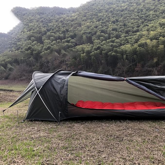 Single Person Tent Ultralight Backpacking Tent Waterproof Hiking Tent for Camping 1 Person Lightweight Camping Tent