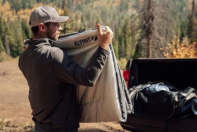 Klymit Horizon Overland Packable Camping Blanket and Comforter Gray