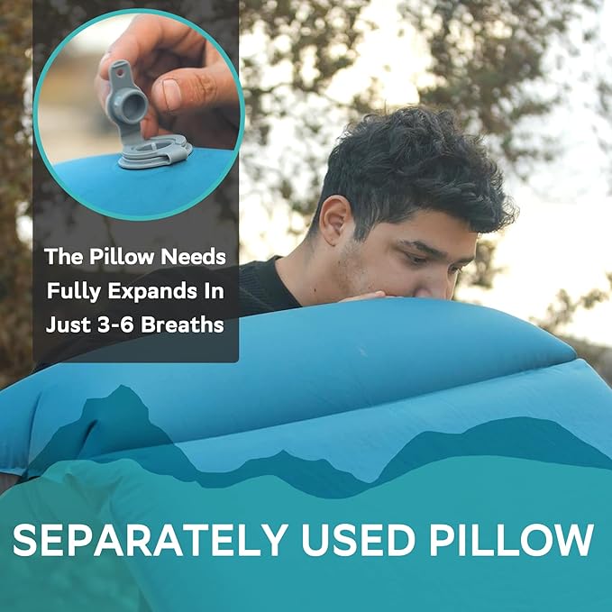 Clostnature Self Inflating Sleeping Pad for Camping - 1.5/2/3 inch Camping Pad Lightweight Inflatable Camping Mattress Pad Insulated Foam Sleeping Mat for Backpacking Tent Hammock