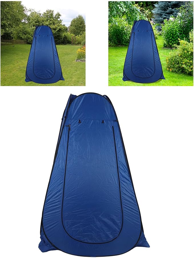 Alomejor Portable Camping Tent with 2 Window Shower Changing Room Dressing Tent for Outdoor Activities