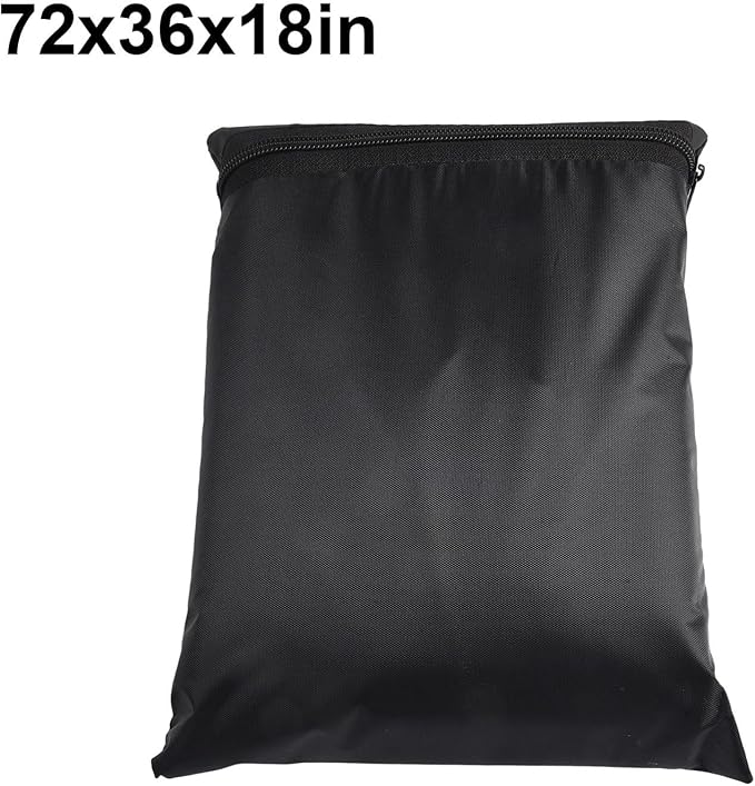 Storage Shelf Cover for 36 L x 18 W x 72 H Racks See-Through Mesh PVC with Water-Resistant Coating 3-Way Zippers for Front and Back Access Black