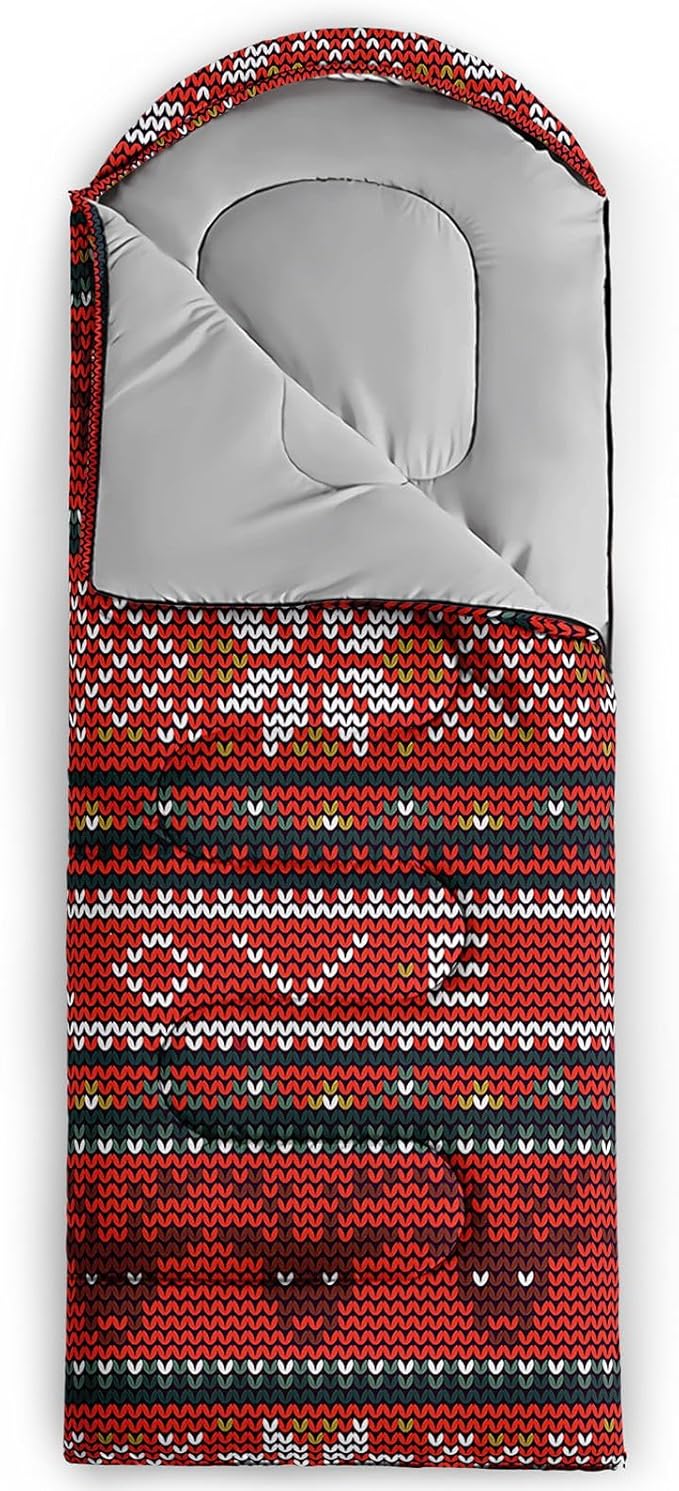 Kids Sleeping Bag for Boys GirlsCartoon Blue Unicorn Print-Lightweight Warm Portable Outdoor Indoor-Waterproof Cold Weather Resistant Sleeping Bag for Camping Hiking