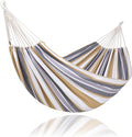 SUNCREAT Large Hammock for Tree Outdoor Tree Fabric Hammock Only Coffee Stripes