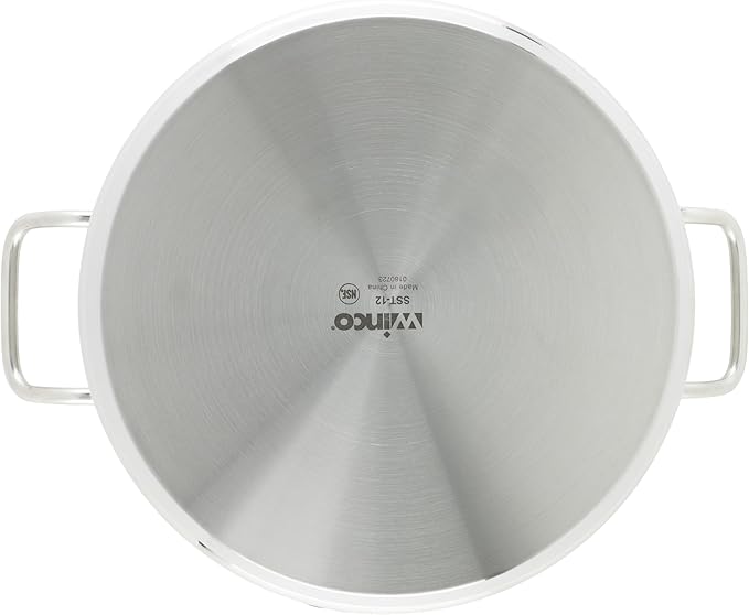 Winco Heavy-Duty Stainless Steel Stock Pot with Cover 12 Quart