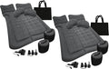 ZONETECH Car Inflatable Trunk Air Mattress- Flocking Travel Blow Up Bed with Pump and 2 Pillows Universal for Cars SUVs or Trucks 2 Pack