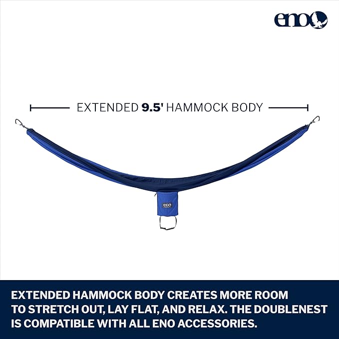 ENO Eagles Nest Outfitters DoubleNest Lightweight Camping Hammock 1 to 2 Person Special Edition Colors ATC