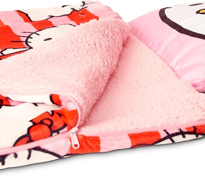 Silk Touch Sherpa Slumber Bag for Boys and Girls Sleeping Bag with Zipper 27 x 56 inches