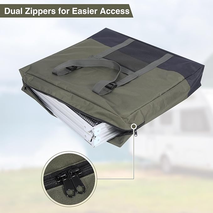 REDCAMP Folding Table Storage Bag WaterProof Carry Bag with Handles for Folding Picnic Camping Card Table Green 26 D x 5 W x 24 H