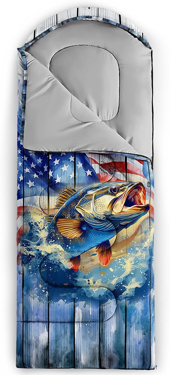Kids Sleeping Bag for Boys GirlsBasketball Print-Lightweight Warm Portable Outdoor Indoor-Waterproof Cold Weather Resistant Sleeping Bag for Camping Hiking