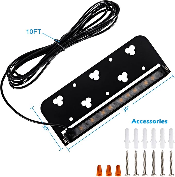 7inch Retaining Wall Lights 3W LED Hardscape Paver Lighting5000K Daylight White Waterproof Outdoor Step Lights12V AC/DC Low Voltage Landscape Lighting-12Packs