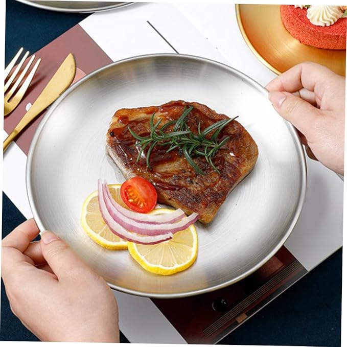 Ciieeo 6pcs Stainless for Boys and Girls Reusable Dishwasher Safe for Camping Outdoor Activities and Everyday Use