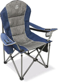 Camping Chairs for AdultsHigh Back Folding Camp Chair with Cup Holder and Cooler BagHeavy Duty Outdoor Lawn ChairsPerfect for CampingHikingPicnicsand Beach TripsBlue