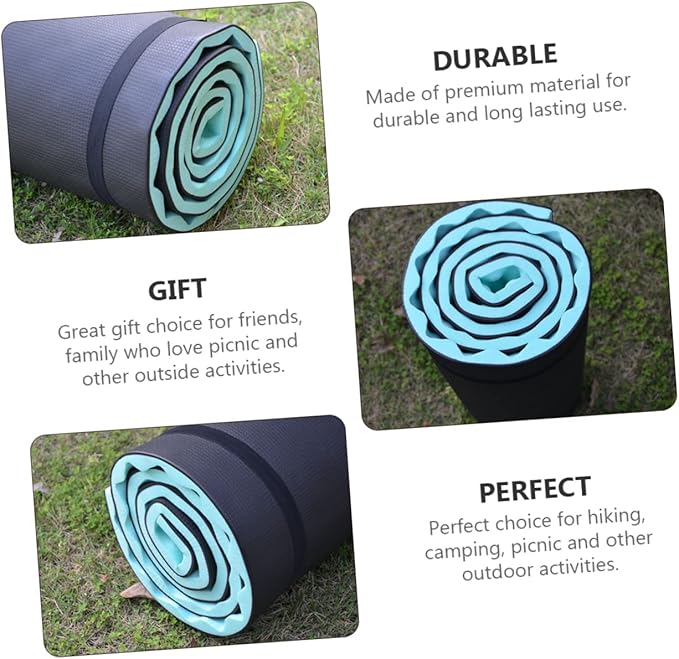 POPETPOP Outdoor Camping Mat Moisture Blanket for Hiking Picnics and Travel Lightweight Durable Design for Easy Carrying and Storage for Outdoor