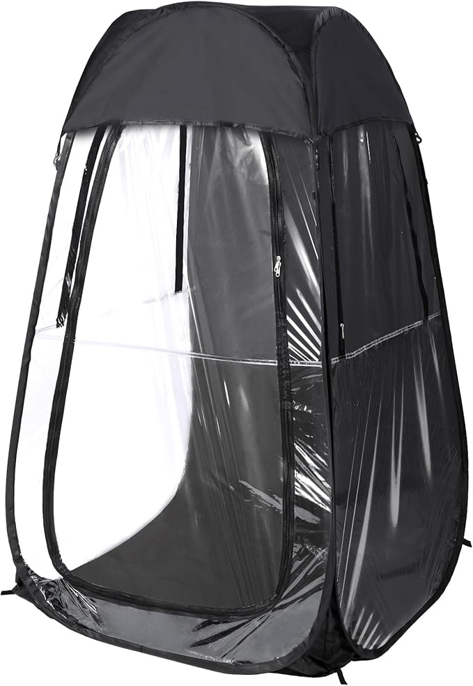 REDCAMP Sports Tent Pop Up Shelter 1 Person All Weather Tents for Outside Sports Waterproof Windproof Rain Pod Instant Setup Clear Pop Up Shelter for Soccer Baseball Fishing
