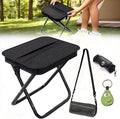 Portable Ultralight Collapsible StoolCamping Stool Folding ChairLightweight Handy Fishing Stool 350 LBBackpack Pocket Stool for Hiking Picnic Travel with Sunglass Bag and Magnetic Hat Clip
