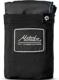 Matador Pocket Blanket - Black (Seats 2-4) Foldable Picnic Blanket Concert Blanket and Festival Blanket Sand Proof Beach Blanket with Stakes Picnic Tarp and Outdoor Blanket for Grass
