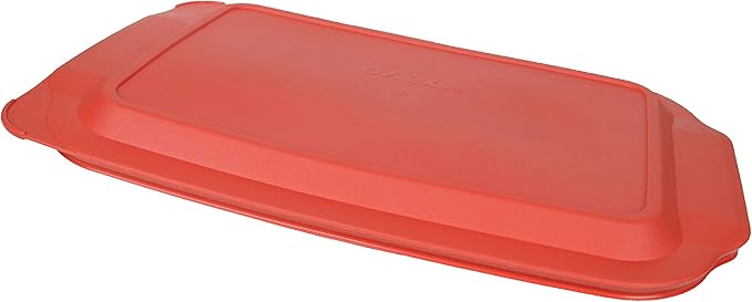 Pyrex 234-PC 4qt Red Food Storage Replacement Lid (4-Pack) - Made in USA