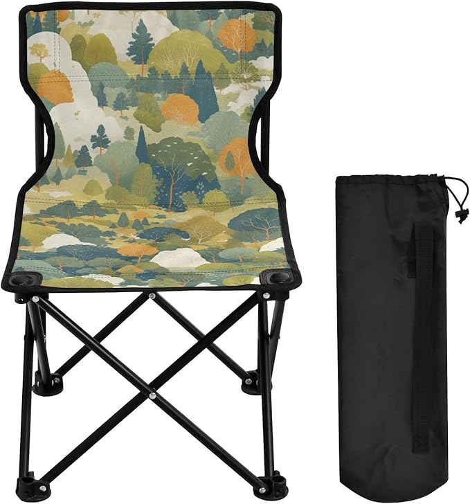 KLL Nature Green Mountain Design Foldable Keyword Ultralight Portable Chair Carry Bag Included Ice Fishing Chairs for Ice Fishing Camping