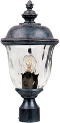 Maxim Carriage House DC-One Light Outdoor Pole/Post Mount in Early American Style-9 Inches Wide by 19.5 inches high