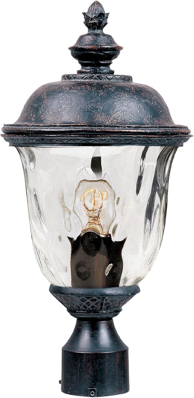 Maxim Carriage House DC-One Light Outdoor Pole/Post Mount in Early American Style-9 Inches Wide by 19.5 inches high