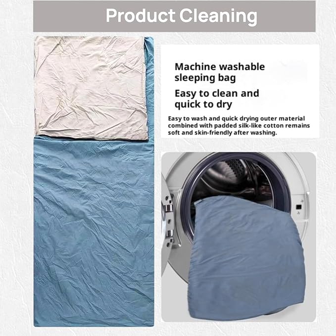 Mini Adult Travel Lightweight Down Cotton for Camping Hiking &amp Backpacking Compact Portable Waterproof Shadow Blue 80.7×33.5 inches