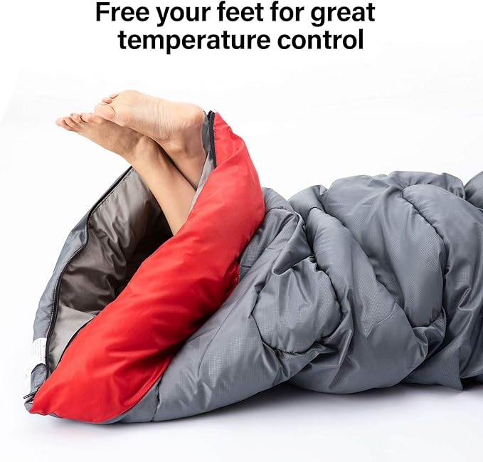 BISINNA Sleeping Bag with Pillow - 4 Season Backpacking Sleeping Bag Lightweight Waterproof Warm and Washable for Adults Kids Women Men's Outdoors Camping Hiking Mountaineering