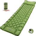 ONTYZZ Sleeping Pad Ultralight Inflatable Sleeping Pad with Built-in Foot Pump Upgraded Durable Compact Camping Air Pad for Hiking Traveling Green