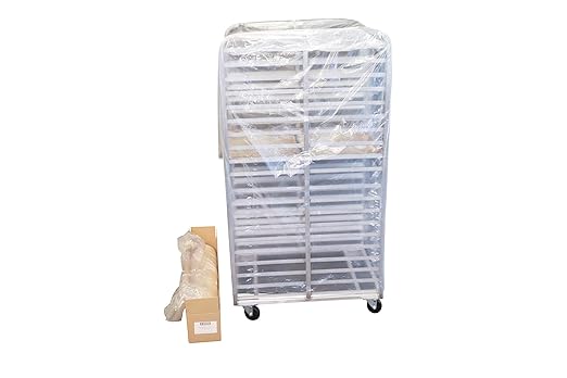 Double Disposable Rack Covers Heavy Duty Bun Rack &amp Food Cover 41” X 30” X 77” for Industrial &amp Commercial Use 150 Bags Per Roll