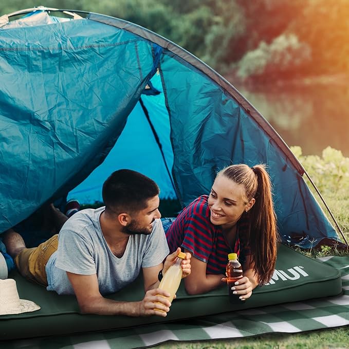 KAMUI Sleeping Pad – Foam Camping Mat 4-Season Insulated Mattress Pad R-Value 6 for Tent Car Travel or Home