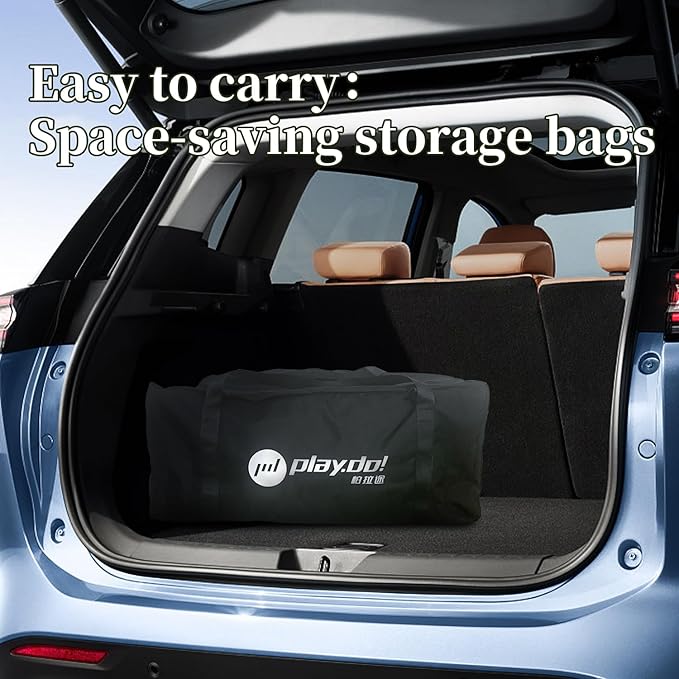 2 Person Inflatable Car Roof Top Tent with Pump4 Season Waterproof and Sun Resitant Camping Dome Roof Top Tents Camping Tent for SUV Truck and Universal CarsEasy Setup