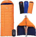 -10°F 0°F 10°F 15°F Down Sleeping Bag for Adults800/650 Fill PowerUltralight Wearable 4 Season Cold Weather Rectangle Sleeping Bag for Camping HikingCan be Used as a Down Blanket or Cloak