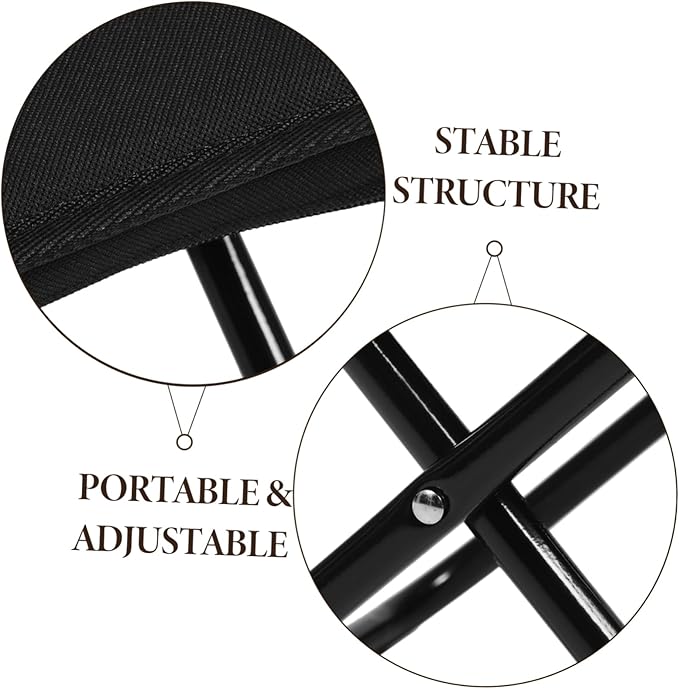 Kisangel Space Saving Stool Heavy Duty Stool Lightweight Oxford Material for Camping Hiking Picnics