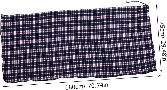 Lightweight Portable Down with Fleece Lining for Adults Machine Washable Inner for Outdoor Camping Easy to Clean Foldable Sleep Sack Blanket