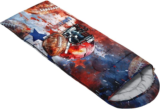 Kids Sleeping Bag for Boys GirlsCheckerboard Cat Print-Lightweight Warm Portable Outdoor Indoor-Waterproof Cold Weather Resistant Sleeping Bag for Camping Hiking
