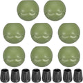 PATIKIL 0.55 Inch Chair Feet Replacement 8 Pack TPE Outdoor Camping Chair Leg Tips Ball Cap Folding Chair Legs Floor Protectors Stability on Rugged Fit for 0.55(14mm) Chair Feet Green