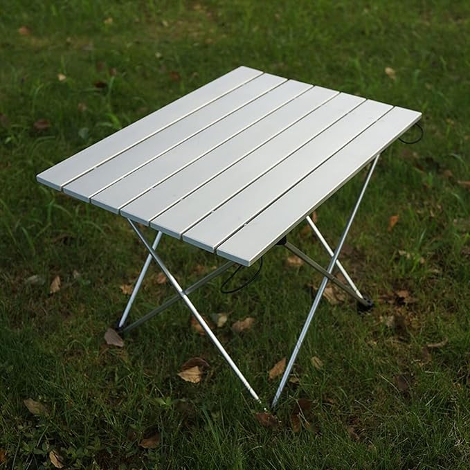Picnic Folding Table Ultralight Portable Folding Camping Table Aluminum Alloy Outdoor Foldable Travel Picnic Hiking DeskFurniture with StorageBag Outdoor Camping Table Hiking Camping Table