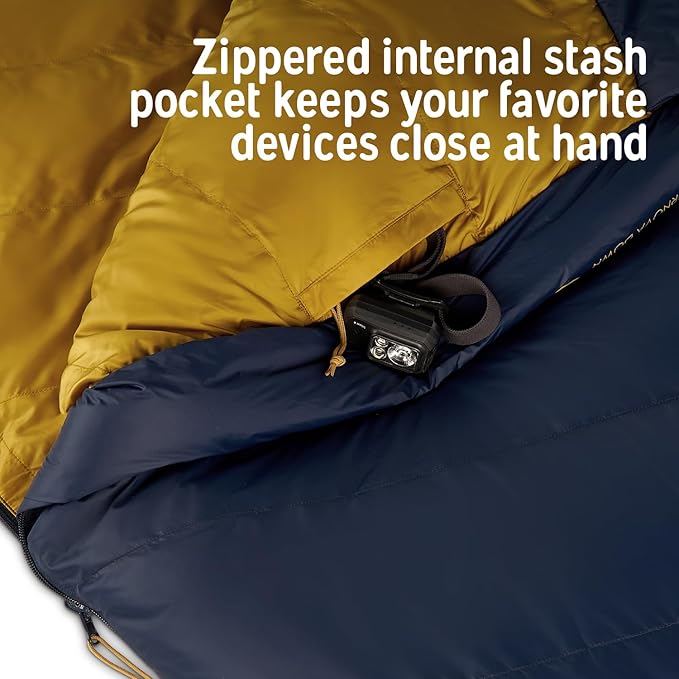 Kelty Supernova Down Sleeping Bag Compact + Lightweight Roomy Shape for All Body Types and Sleep Positions Recycled Shell Fabrics