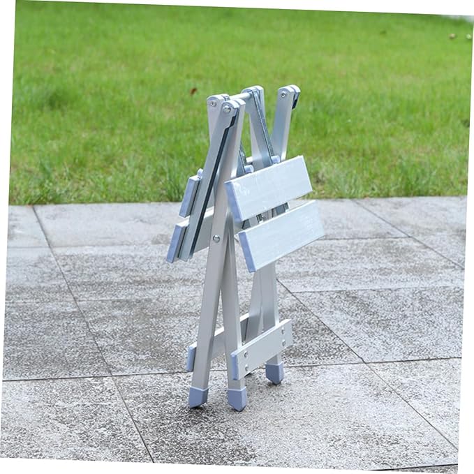 Mikinona 1pc Aluminum Alloy Camping Stool Portable Folding Chair Garden Picnic Stool