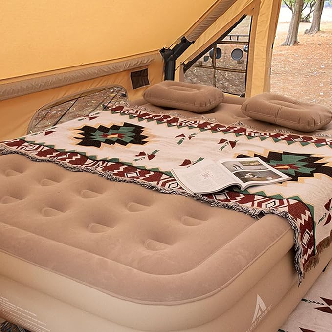 Sleeping Pad for Camping Inflatable Airbed with Built in Quick Self-Inflating Camping Bed Portable Air Mattress for Home Campings Travel
