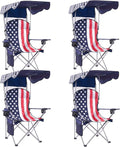 Amazing for less Folding Chair – Portable Outdoor Camping &amp Beach Chair (Flag (Shade) (4-Pack))
