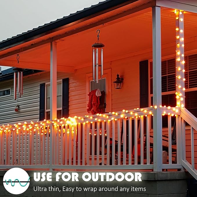 Outdoor String Lights Rope Lights with Remote Waterproof String Lights Outdoor Fairy Lights Twinkle Lights for Wedding Patio Pool Christmas