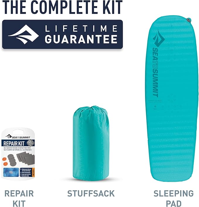 Sea to Summit Comfort Light Self-Inflating Foam Sleeping Pad for Camping and Backpacking Women's Regular (67 x 21 x 2 inches)
