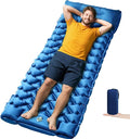Sleeping Pad Compact Sleeping Pad for Camping with Pillow Built-in Foot Pump Inflatable Sleeping Mat for Travel Backpacking Hiking Sleeping Bag Tent Outdoor Adventure Camp Gear